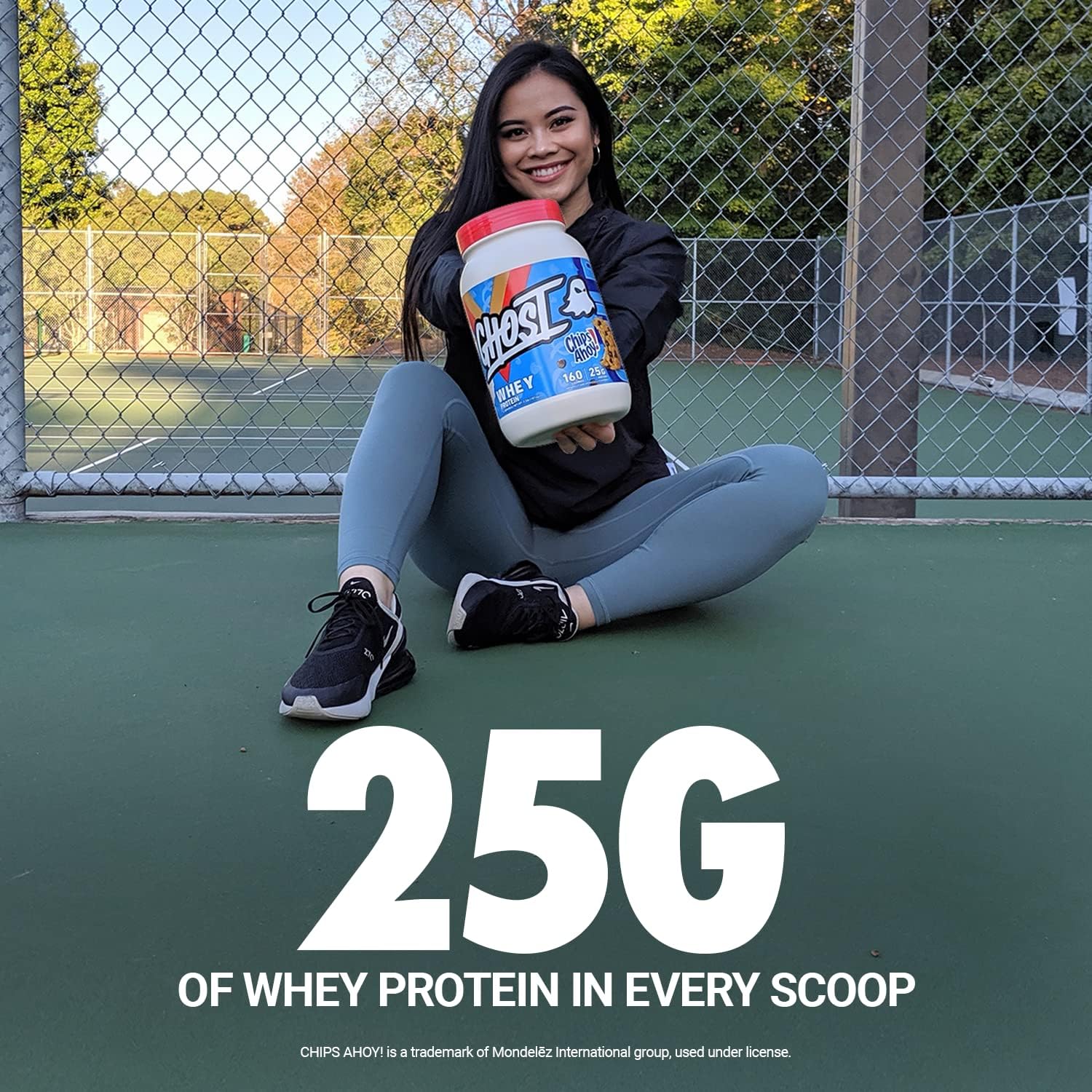 GHOST Whey Protein Powder, Chips Ahoy - 2LB Tub, 25G of Protein - Chocolate Chip Cookie Flavored Isolate, Concentrate & Hydrolyzed Whey Protein Blend : Health & Household