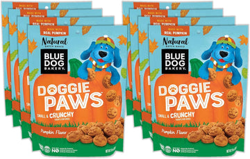 Blue Dog Bakery Doggie Paws, Pumpkin Flavor, 10 Ounces (Pack Of 8)