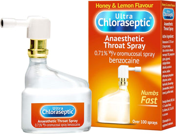 Ultra Chloraseptic Anaesthetic Throat Spray, 15Ml, Blackcurrant Flavour, Fast Acting Relief For Sore Throat Pain