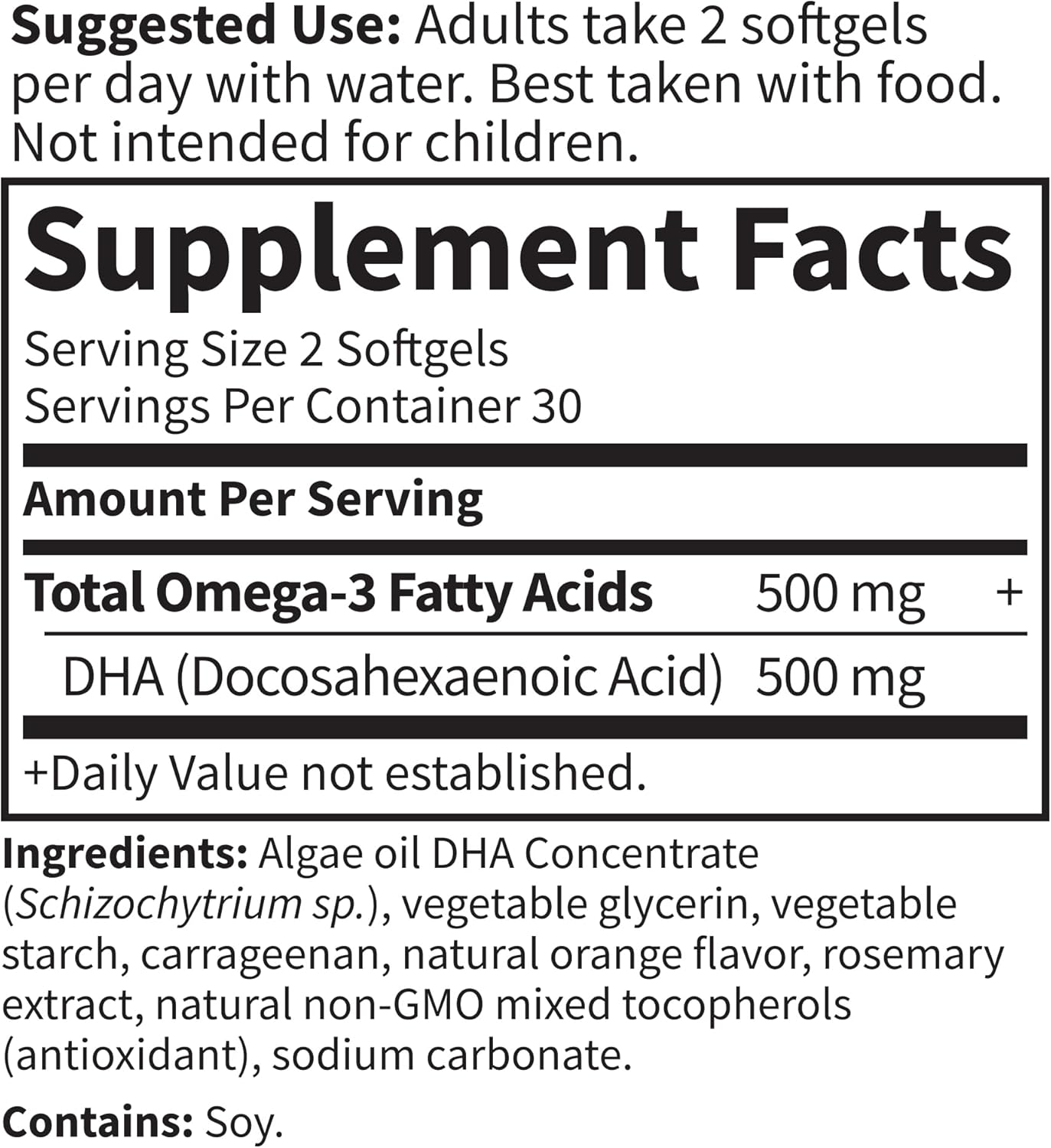 Garden Of Life Minami Algae Omega 3 Vegan Dha For Brain And Eye Health - Orange Flavor, 500Mg Plant Based Dha Omega-3 Vegan Algae Oil Plus Astaxanthin, No Aftertaste, 60 Easy-To-Swallow Mini Softgels : Health & Household