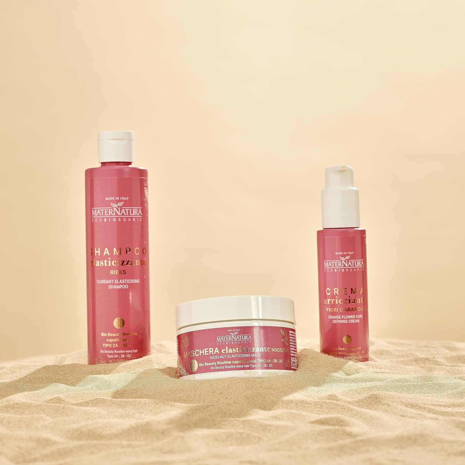 Maternatura Mossi Au Ribes Elastic Shampoo For Volume-Looking Hair - Moisturising - Organic Beauty Routine - Made In Italy - 250 Ml