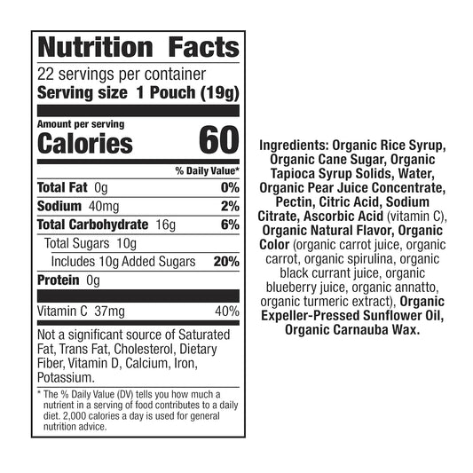 Annie'S Organic Bunny Fruit-Flavored Snacks, Summer Strawberry, Gluten Free, 12 Ct, 9.6 Oz