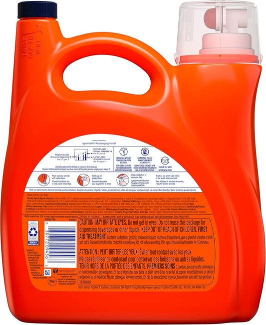 Tide Ultra Oxi With Odor Eliminators Liquid Laundry Detergent Soap, He Compatible, 94 Loads, 132 Fl Oz