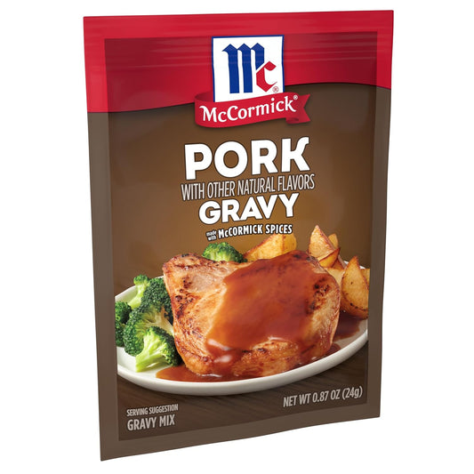 Mccormick Pork Gravy Mix, 0.87 Oz (Pack Of 12)