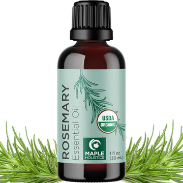 Certified Organic Rosemary Oil For Hair - Pure Usda Organic Rosemary Essential Oil For Hair Skin And Nails Plus Aromatherapy - Organic Hair Oil For Dry Scalp Treatment And Enhanced Volume And Shine