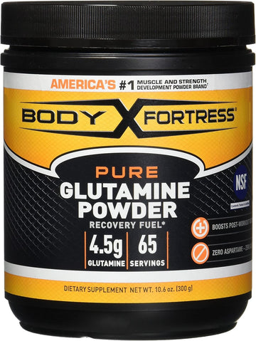 Body Fortress Pure Glutamine Powder, 10.6 Oz