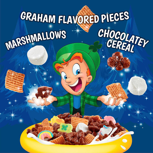 Lucky Charms Smores Breakfast Cereal with Marshmallows, 10.5 OZ