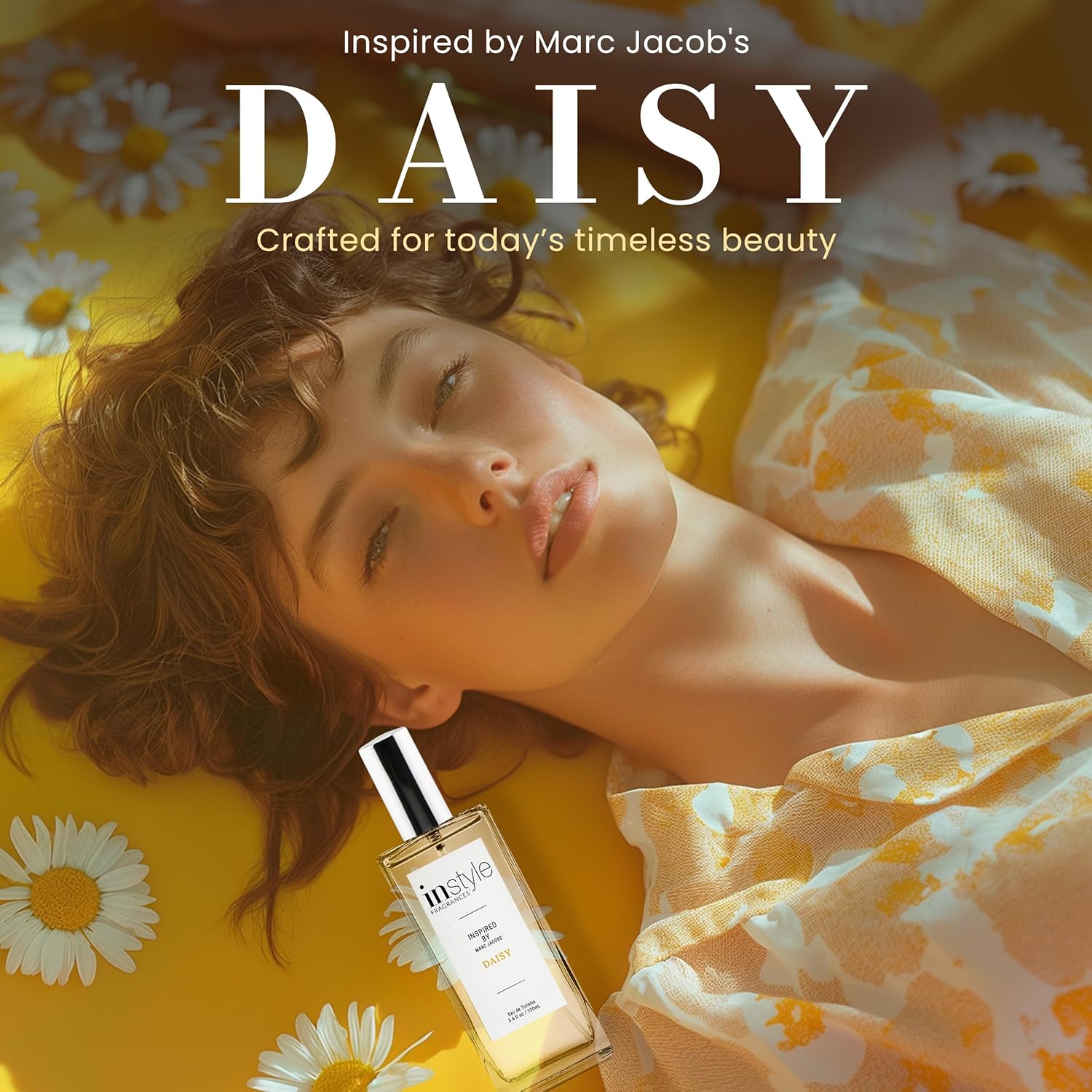 Instyle Fragrances | Inspired By Marc Jacobs' Daisy | Women’S Eau De Toilette | Vegan, Paraben & Phthalate Free | Never Tested On Animals | 3.4 Fl Oz : Beauty & Personal Care
