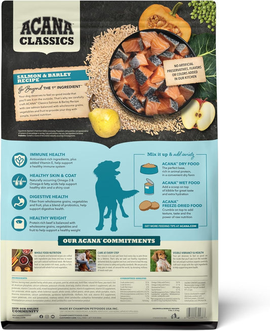 Acana™ Classics Dog Food Salmon & Barley Recipe Dry Dog Food, 4Lb