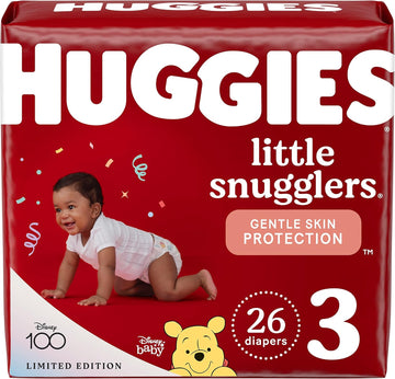 Huggies Little Snugglers Baby Diapers, Size 3, 26 Ct