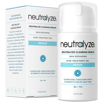Moderate To Severe Acne Treatment Kit - Maximum Strength 3 Step System With 2% Salicylic Acid, 2% Mandelic Acid & Nitrogen Boost Skincare Technology - Acne Medication For Teens & Adults (90+ Day)