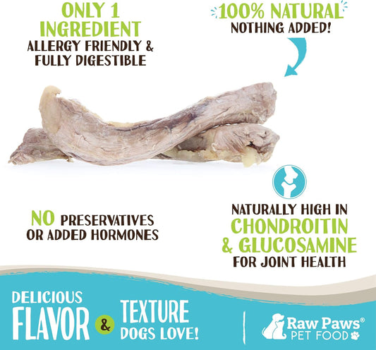 Raw Paws Freeze Dried Duck Necks For Dogs, 5-Oz - Made In Usa - All Natural Duck Dog Treats - Single Ingredient Duck Neck Dog Treat - Raw Freeze Dried Dog Treats