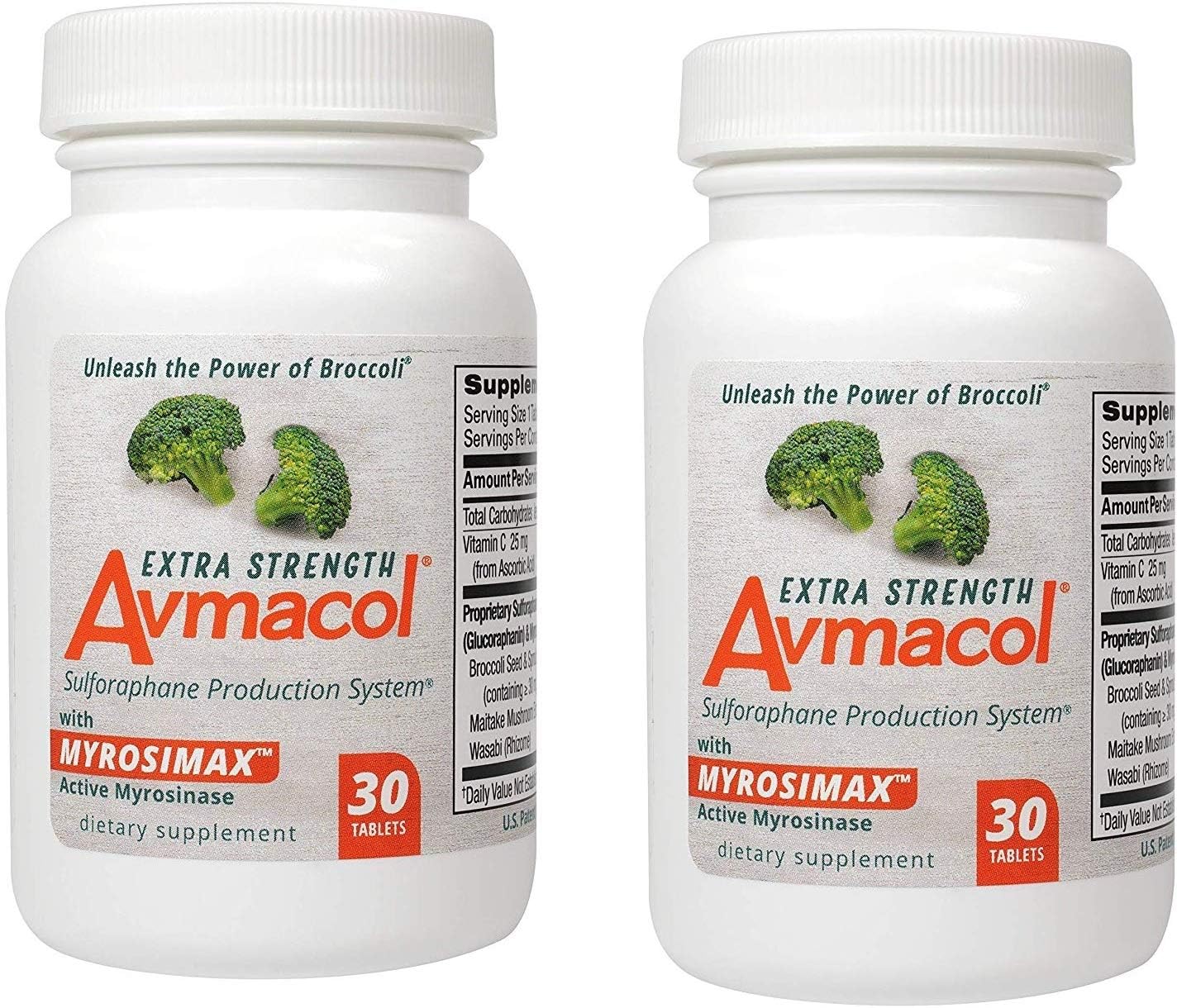 Avmacol Extra Strength Sulforaphane Production System For Immune Support, 60 Tablets