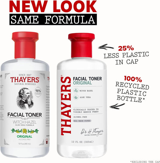 Thayers Witch Hazel Facial Gentle Original Toner Lotion With Organic Aloe Vera, 355Ml