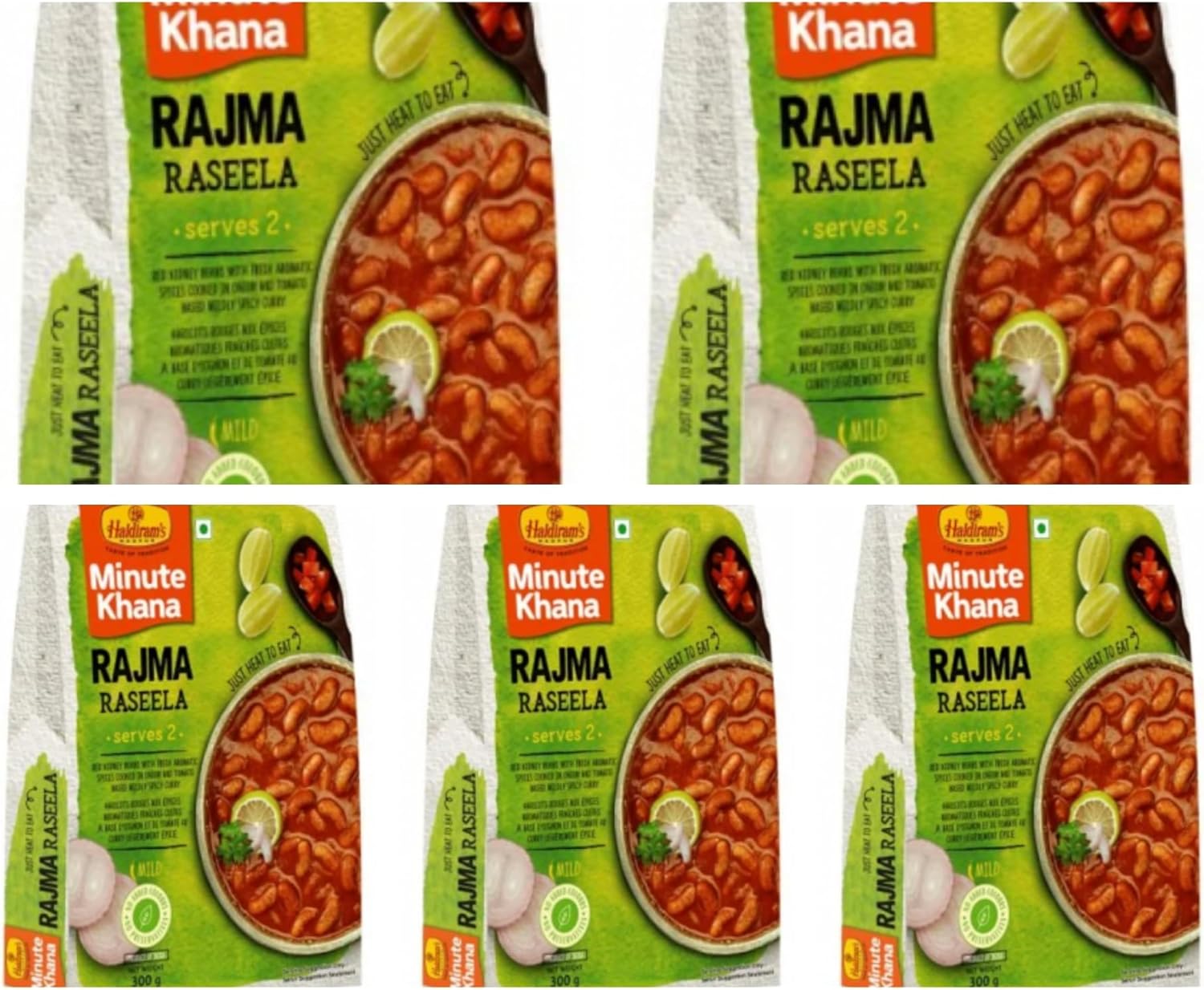 Haldiram'S Rajma Raseela Ready Meal - 300G (Pack Of 5) | A Flavorful Journey Into Authentic Indian Cuisine | | Ready-To-Eat | No Preservatives