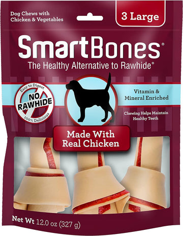 Smartbones Large Chews, Treat Your Dog To A Rawhide-Free Chew Made With Real Meat And Vegetables