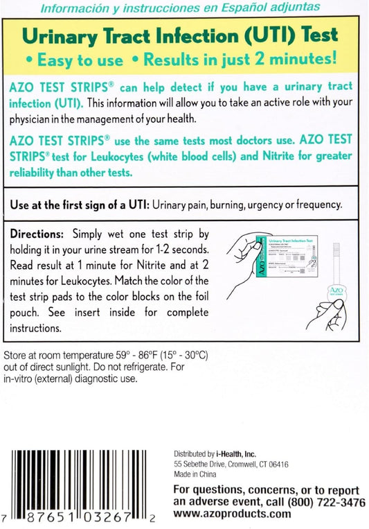 Azo Test Strips, 3 Count(Packaging May Vary)