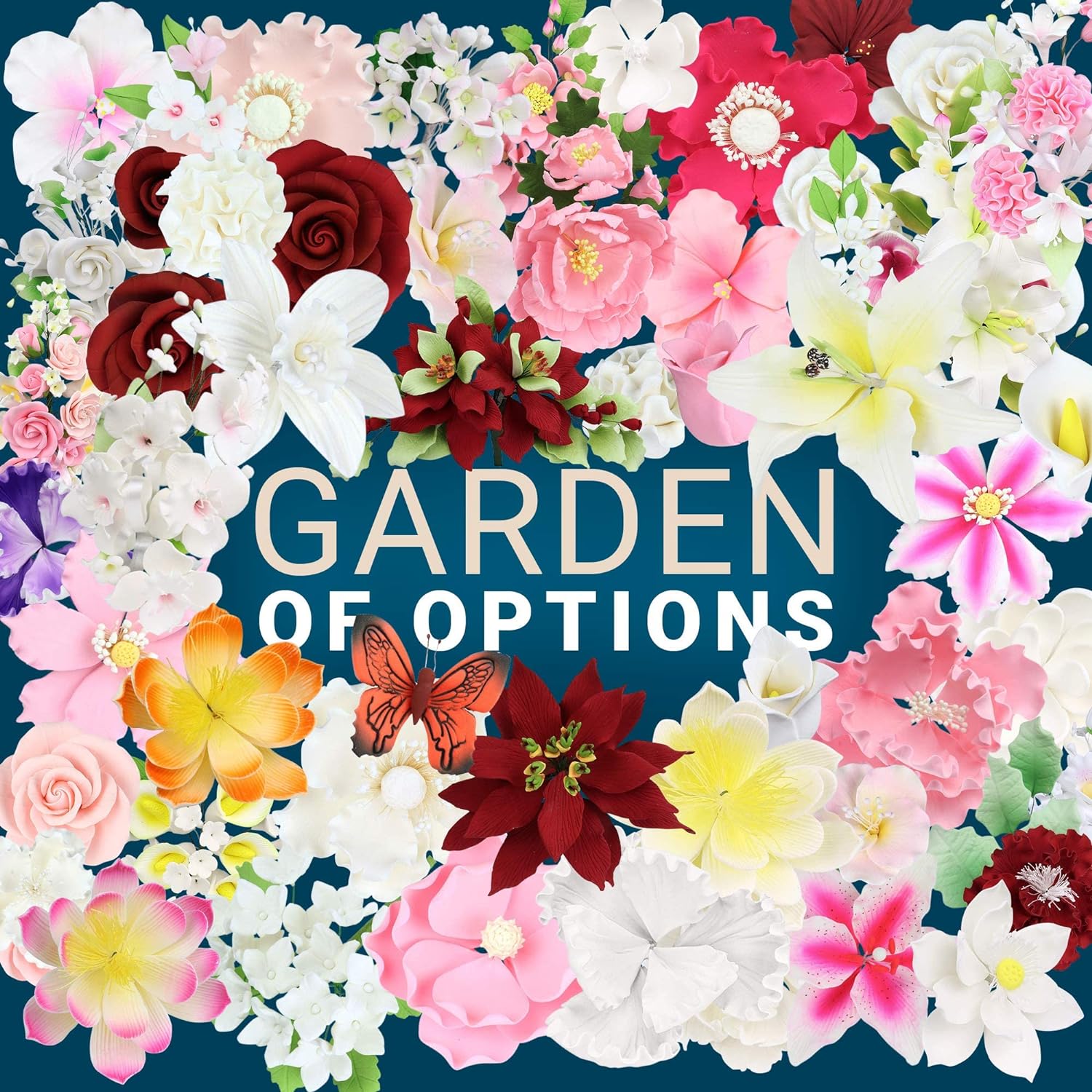 O'Creme Pansy Royal Icing Sugar Flower 1-1/4 Inch - For Cake Decorating - Decorations For Cakes, Cupcake Toppers - Birthday, Wedding, Valentines, Baby... : Grocery & Gourmet Food