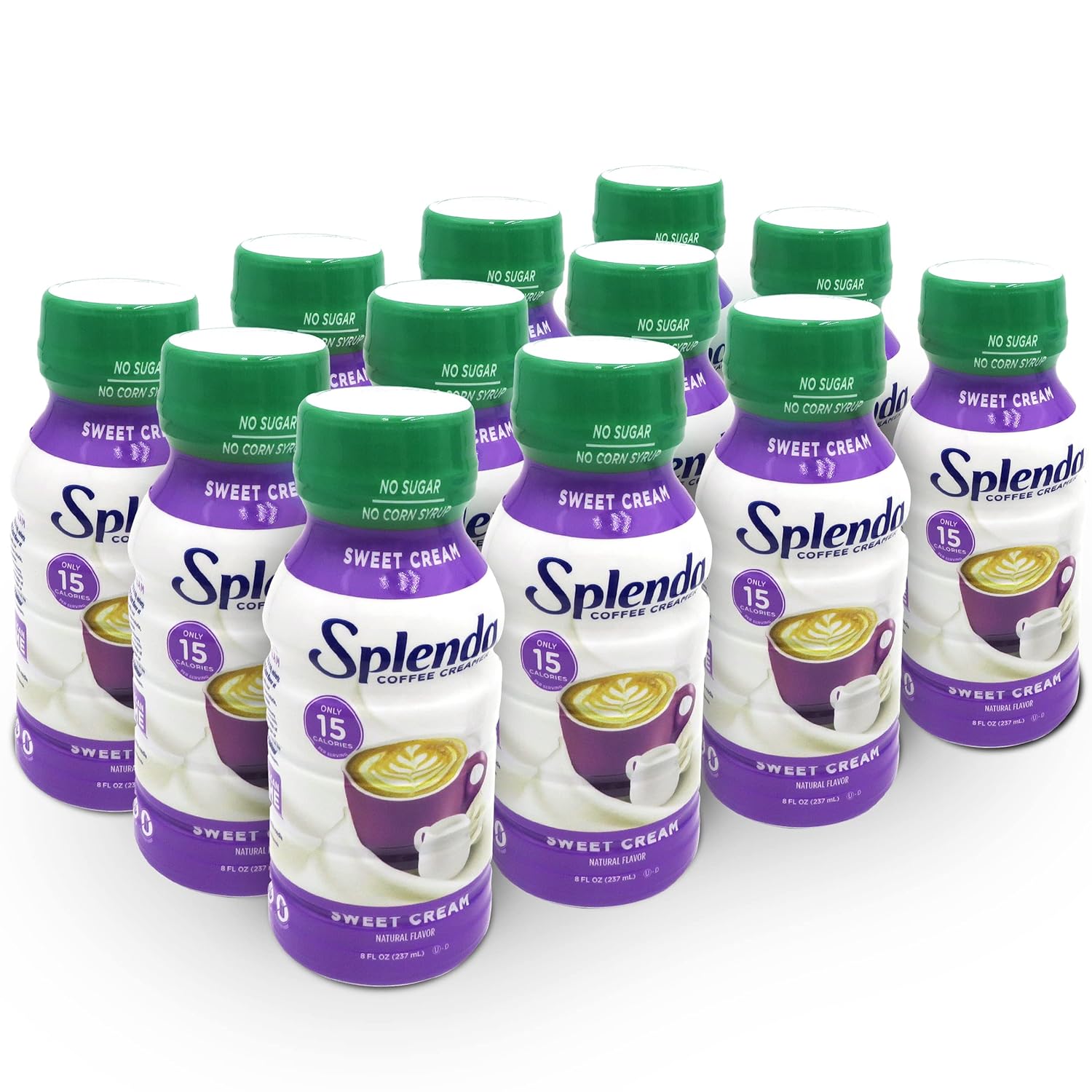 Splenda Sugar Free Sweet Cream Coffee Creamer, 8 Fl Ounces Each Bottle (Pack Of 12)