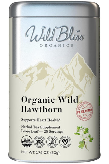 Wild Bliss Organic Linden Flower Tea - Caffeine Free Loose Leaf Calming Herbal Tea - 1.76 Ounces - 25 Servings