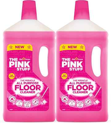Stardrops - The Pink Stuff - The Miracle All Purpose Floor Cleaner - Pack of 2, 67.6 Fl Oz (82375)