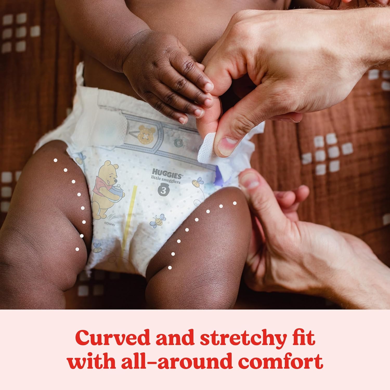 Huggies Newborn Diapers, Little Snugglers Newborn Diapers, Size Newborn (up to 10 lbs), 144 Count : Baby