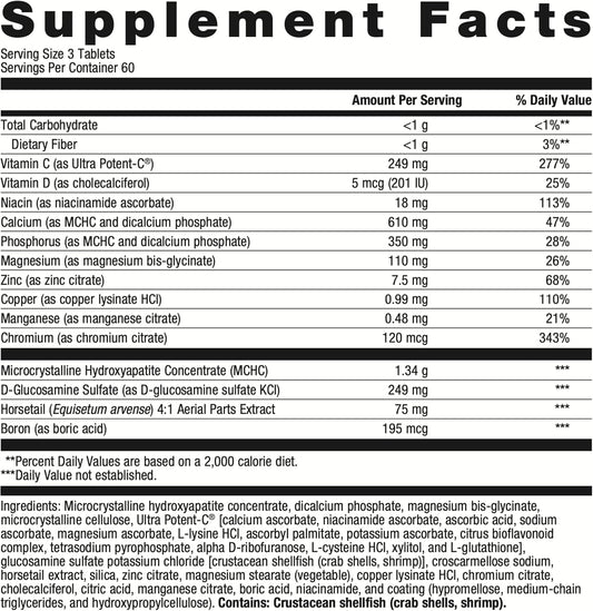 Metagenics Bone Builder Active Multivitamin Tablet With With Calcium, Phosphorus, Magnesium And Vitamin D To Help Maintain Healthy Bone Density - 60 Servings