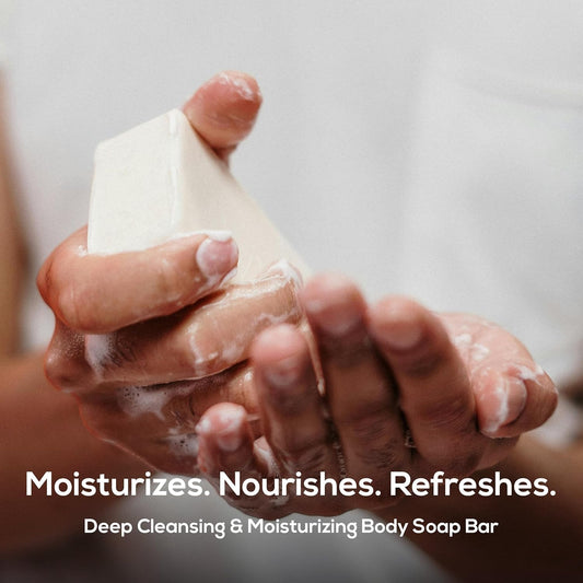 Marlowe. No. 108 Lightly Exfoliating Soap Bar, 7Oz (3 Bars) Polishing, Moisturizing & Cleansing Bar Soap For Men, Made With Natural Ingredients
