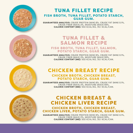 Applaws Natural Wet Cat Food In Gravy, Limited Ingredient Canned Wet Cat Food, No Additives, Made With Natural Ingredients, Variety Selection In Gravy Cans (24 X 2.47Oz Cans)