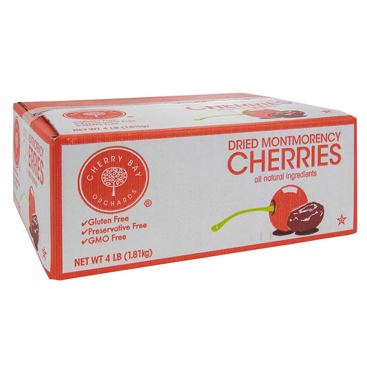 Cherry Bay Orchards - Dried Montmorency Tart Cherries (4 Lb. Box) - 100% Domestic, All Natural, Kosher Certified, Gluten Free, And Gmo Free, No Additives
