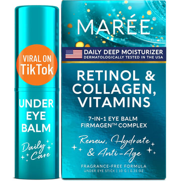 Maree Multi Balm Stick With Retinol & Ceramide Complex - Facial Moisturizer & Under Eye Balm For Dark Circles - Under Eye Brightener 0.35 Oz