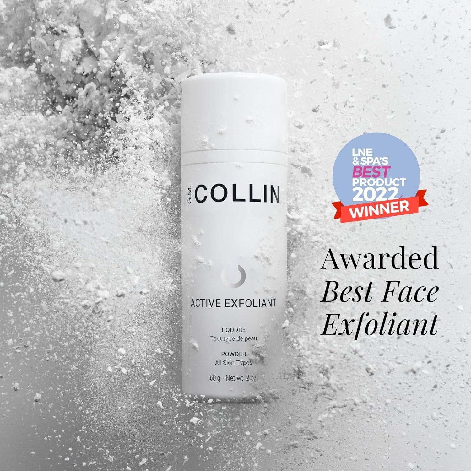 G.M. Collin Active Exfoliant Powder | Exfoliating Face Cleanser With Salicylic Acid And Papaya Enzyme | Gentle Daily Facial Scrub With Niacinamide : Beauty & Personal Care