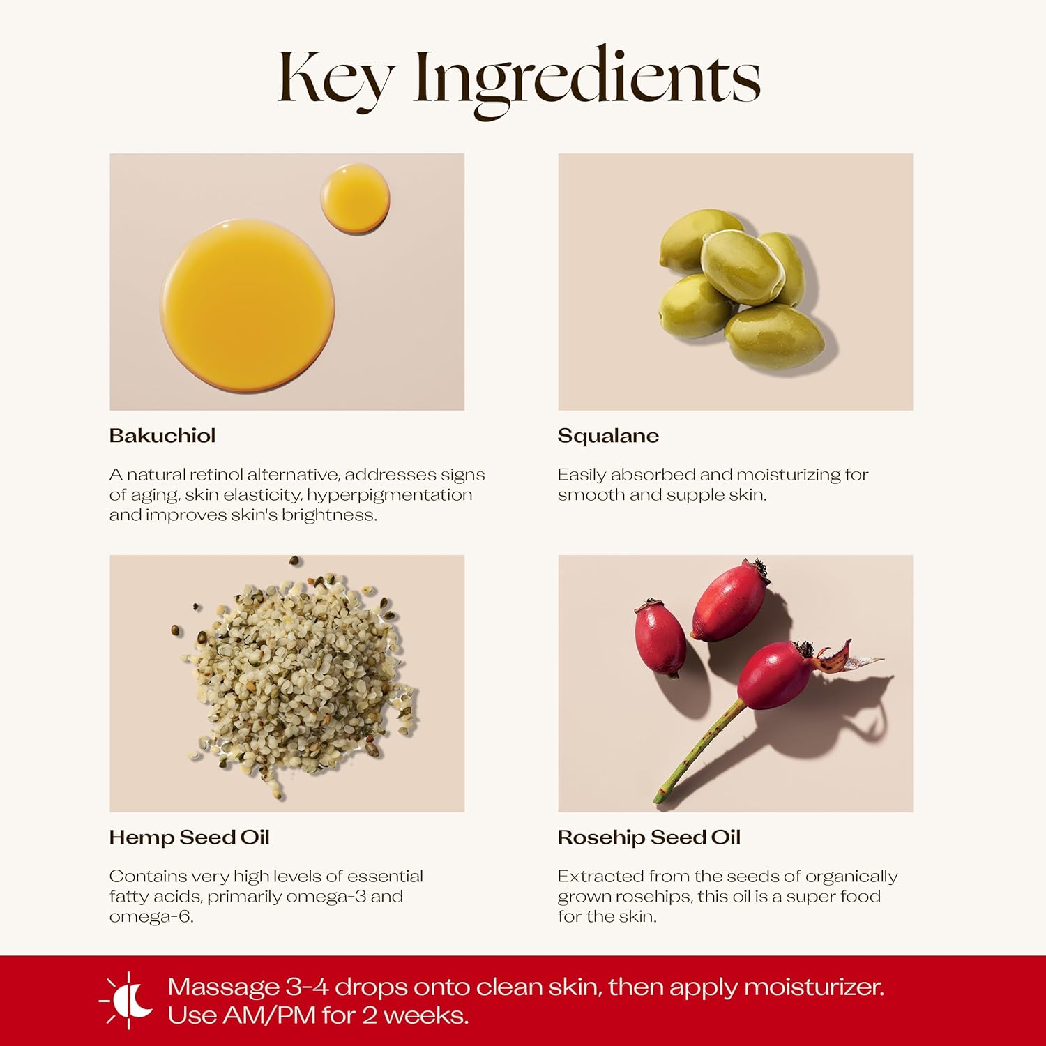 Trilogy Bakuchiol+ Booster Treatment, Natural Retinol Alternative, 0.51 Fl Oz : Beauty & Personal Care