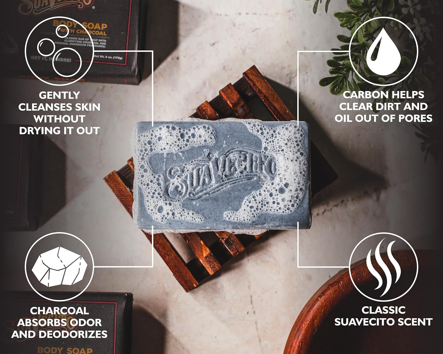 Buy Suavecito Body & Hand Soap Bars Moisturizing Masculine Original Fragrance With Charcoal 6 Oz 3 Pack On  Free Shipping On Qualified Orders