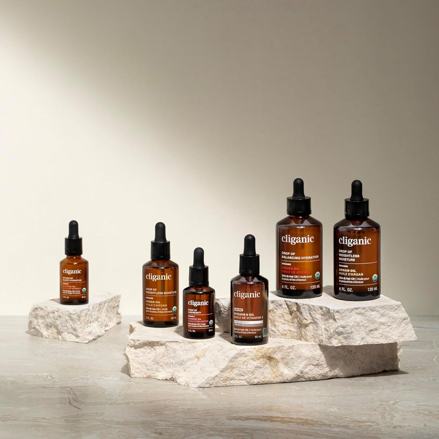Cliganic Organic Argan Oil 8Oz With Pump, 100% Pure - For Hair, Face & Skin (Packaging May Vary) : Beauty & Personal Care