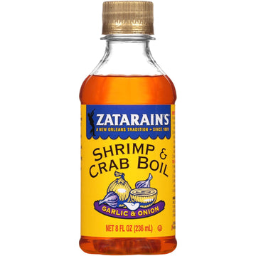 Zatarain's Garlic & Onion Shrimp & Crab Boil, 8 fl oz (Pack of 12)