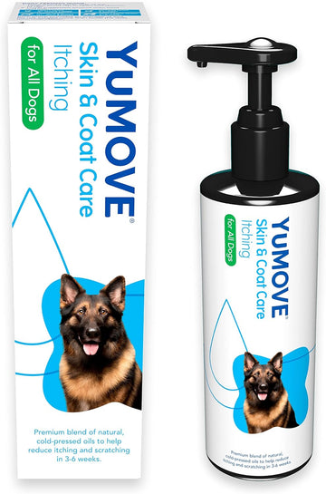 YuMOVE Skin & Coat Care Itching for Adult Dogs | Itchy or Sensitive Skin Supplement for Dogs Prone to Scratching enriched with Salmon Oil | 500ml | Packaging may vary, Clear?YDI500