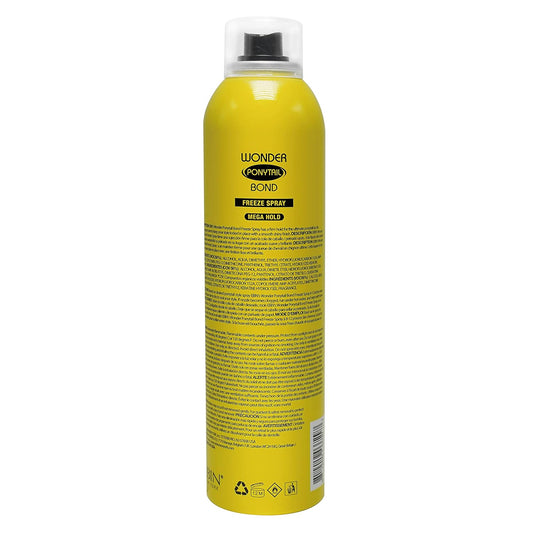 Ebin New York Wonder Ponytail Bond Freeze Spray Extra Mega Hold - Fine Hair 8Oz/ 245Ml | Long Lasting Hold, 24-Hour Frizz Control, Shine Enhancing, Fast-Drying, Lightweight, All Hair Types