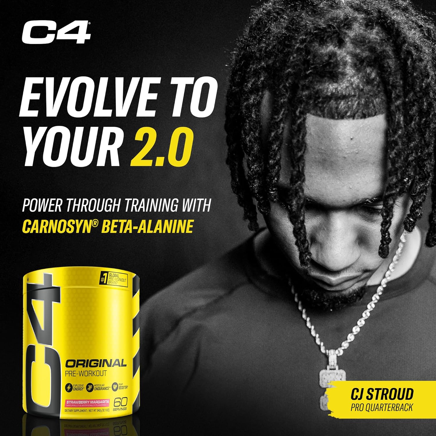 Cellucor C4 Original Pre Workout Powder Strawberry Margarita | Vitamin