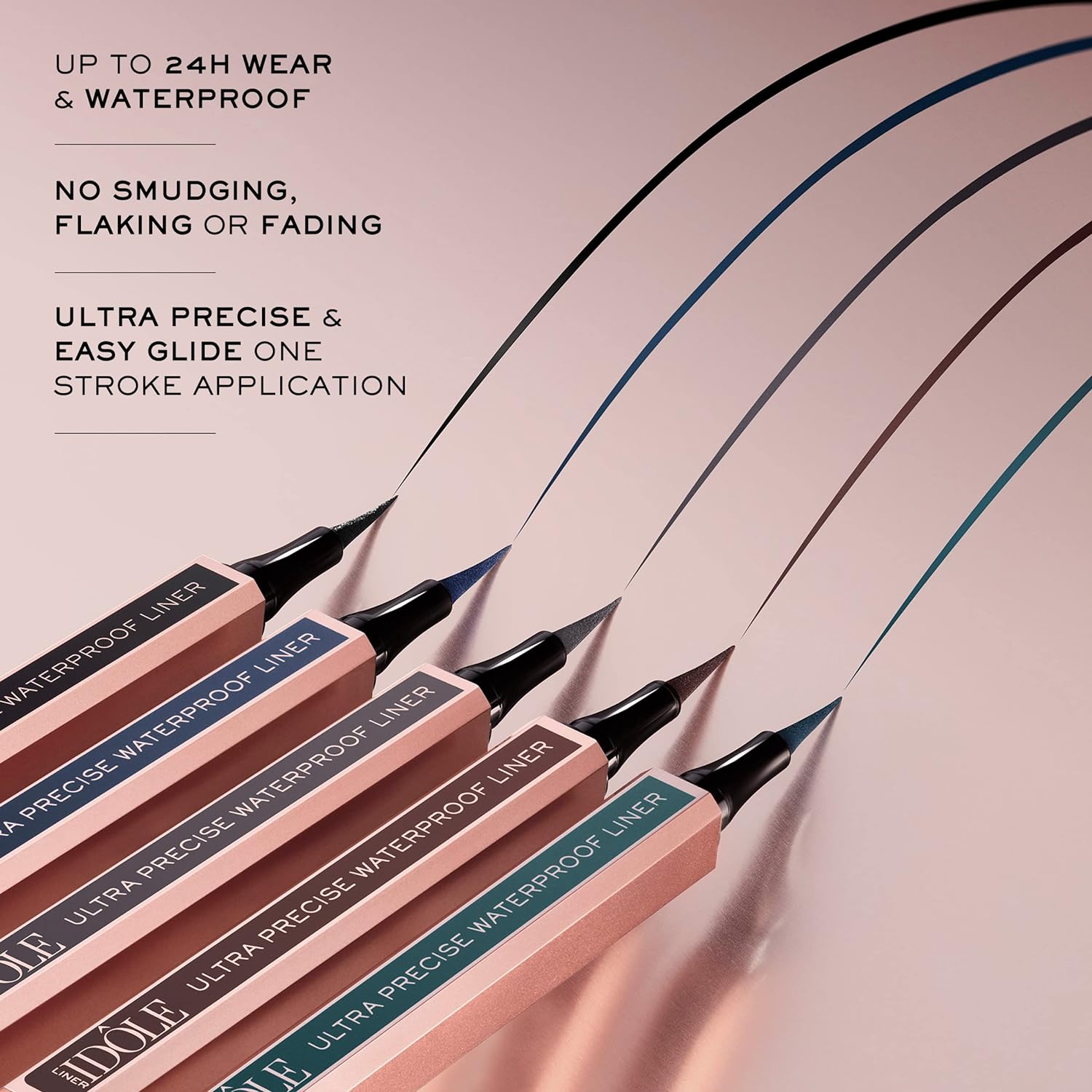 Lancôme Idôle Liner Waterproof Liquid Eyeliner - Ultra-Precise & Luminous Pigments - Flake, Fade & Smudge-Proof - Brown : Beauty & Personal Care