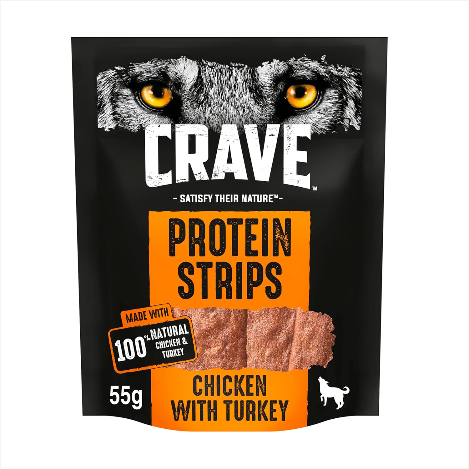 Crave Protein Chunks - Dog Treats with Chicken and Turkey - Grain Free - 7 x 55 g?408633