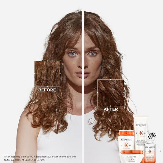 Kérastase Nutritive Travel-Size Discovery Gift Set, Hydrating Shampoo, Conditioner And Blow Dry Milk, Richly Nourishing Routine For Dry Hair, Protein Enriched Formula With Niacinamide