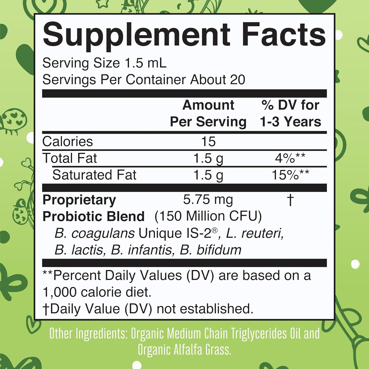 Maryruth Organics Cocomelon Toddler Probiotic Liquid Drops | Kids Probiotics For Ages 1-3 | 5 Probiotic Strains | 150 Billion Cfu Per Serving | Usda Organic | Sugar Free | Gluten Free | 1 Fl Oz : Health & Household