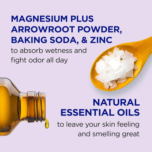 Dr Teal's Aluminum Free Deodorant, Lavender Vanilla with Essential Oils, 2.65 oz (Pack of 3)