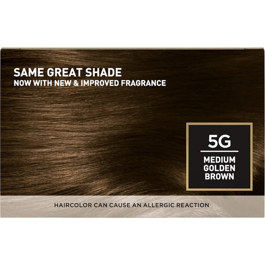 L'Oreal Paris Superior Preference Luminous Fade-Defying Permanent Hair Color, Hair Dye For Up To 9 Weeks Of Radiance, Medium Golden Brown 5G, 1 Hair Dye Kit (Pack Of 3)