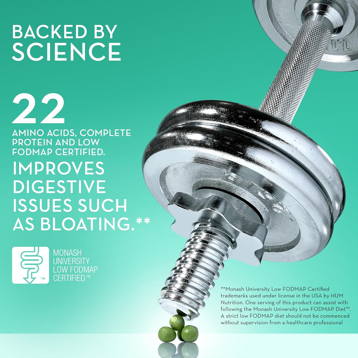 Hum Core Strength Vanilla Protein Powder - Digestion Friendly Vegan Plant Protein For Shakes (15 Servings) : Health & Household