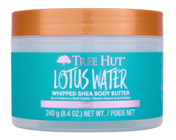 Tree Hut Lotus Water Whipped Shea Body Butter | Long-Lasting Hydration Leaves Skin Feeling Soft & Moisturized | Lightweight | Nourishing Essential Body Care | 8.4 Fl Oz