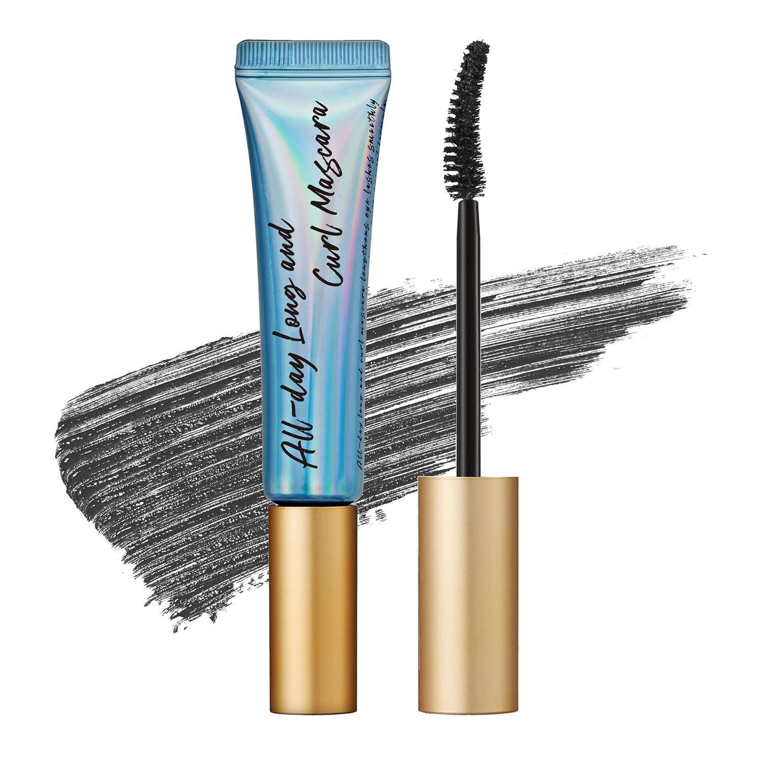 Milktouch All Day Long & Curl Mascara - Lasting Lash Curling Mascara For Straight Lashes | Eye Makeup Mascara Volume And Length | Curl-Enhancing Smudge Proof Mascara | Lash Lift Mascara 0.35 Oz Black