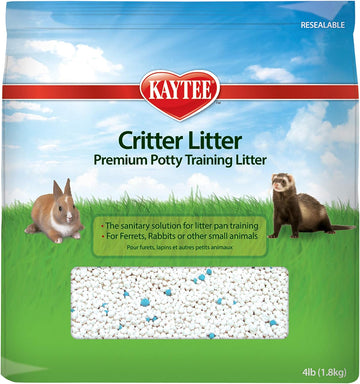 Kaytee Premium Potty Training Critter Litter For Pet Ferrets, Rabbits & Other Small Animals, 4-Pound