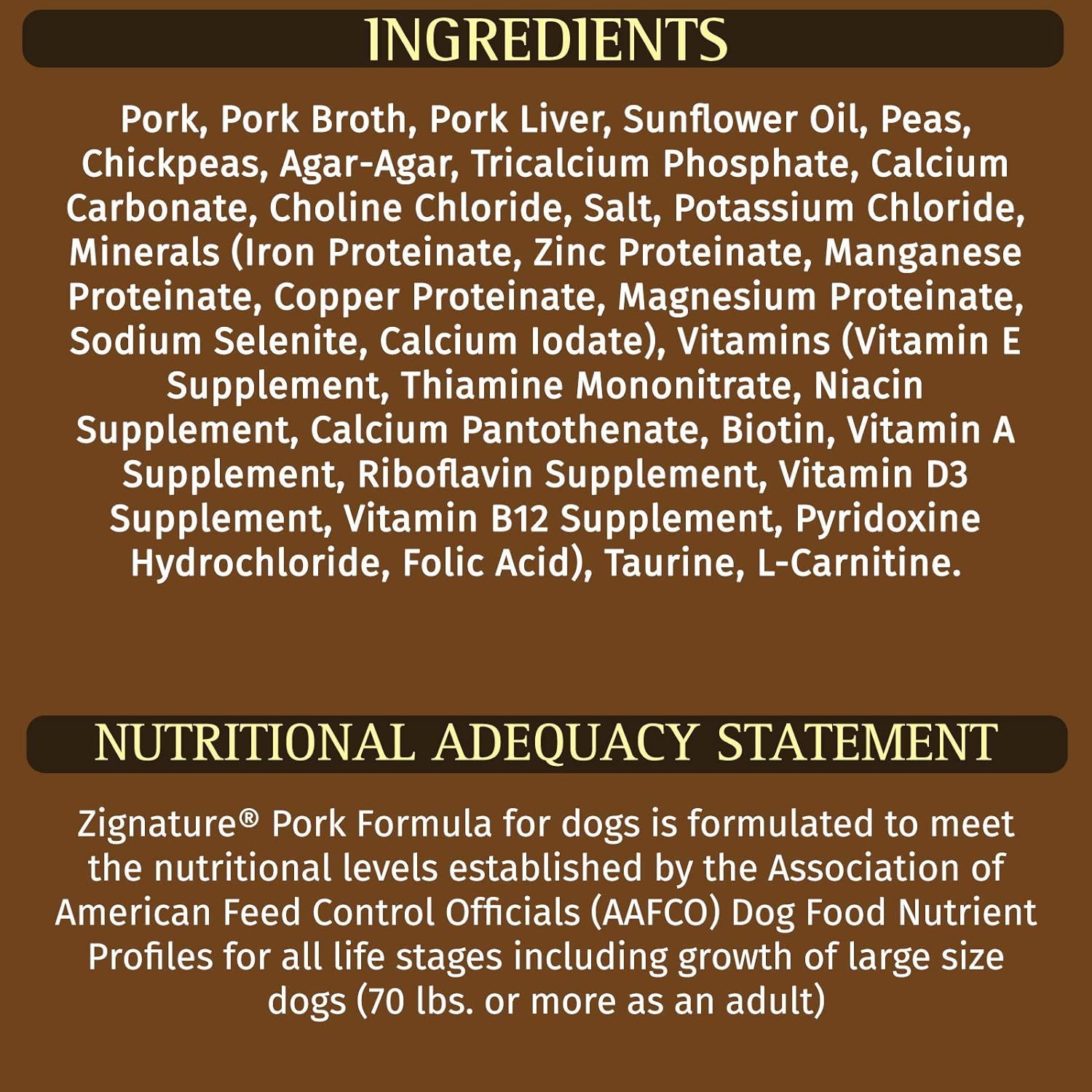 Zignature Pork Limited Ingredient Formula Wet Dog Food 13oz, case of 12: Pet Supplies: Amazon.com